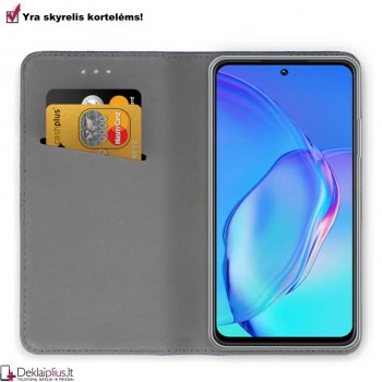 Telone dirbtinos odos dėklas - juodas (Realme C55)